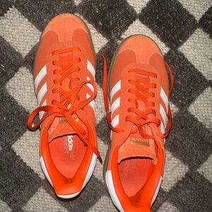 Adidas Orange Suede Platform Gazelles